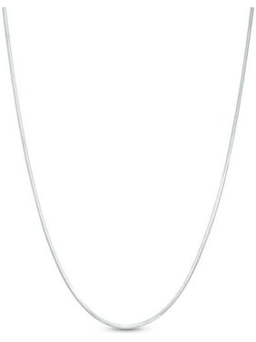 Goldia Sterling Silver 1.5mm Round Snake Chain Necklace 